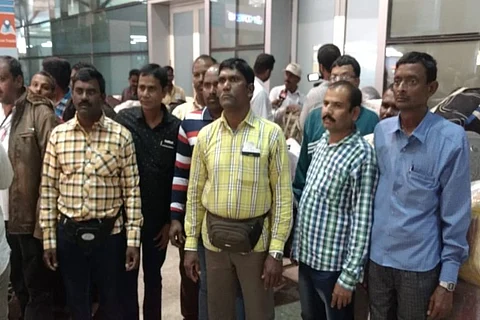 Stranded in Saudi Arabia for over a year without jobs, 39 Telangana labourers return