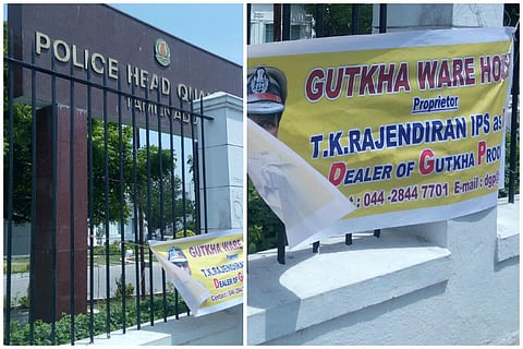 'TN DGP, Gutkha dealer': Man detained for putting cheeky banner outside top cop's office