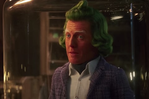Hugh Grant as an Oompa Loompa