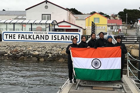 Indian Navy's all-women sailing boat reaches Falkland Islands