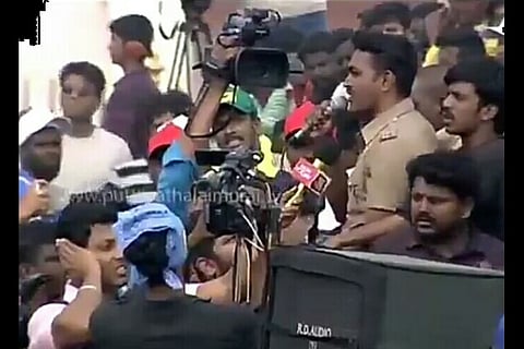 Remember TN cop who made rousing speech at jallikattu protest? He’s in trouble