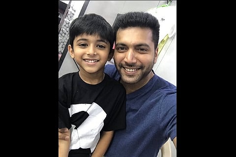 Double happiness for Jayam Ravi: Son Aarav to play his reel son in his debut movie