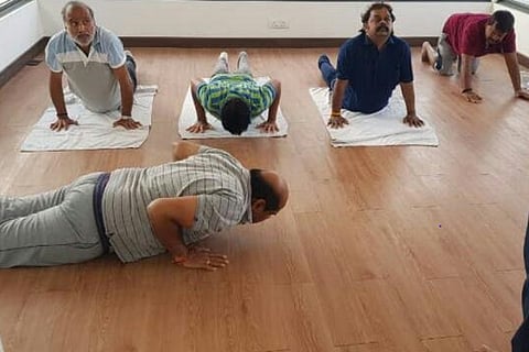 JD(S) legislators staying at resort destress with yoga