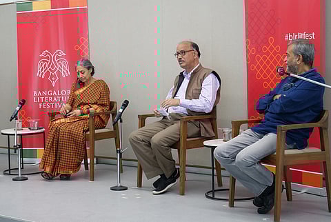 Panelists Padmavathi Rao, Vidyashankar N and Raghavendra M K