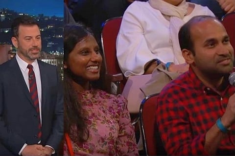 Jimmy Kimmel talks to Indian couple on arranged marriage and it’s hilariously awkward