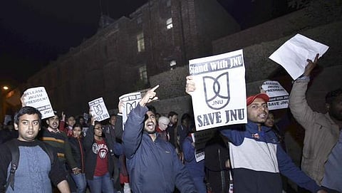 JNU row: Teachers join students in protest, to take classes on 'nationalism'
