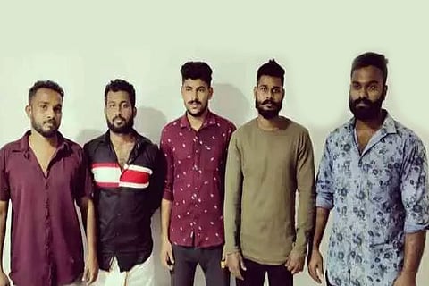 Anoop, Sandeep, Arun, Renjith and Nandu