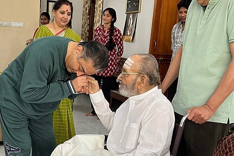 Actor Kamal with director K Viswanath