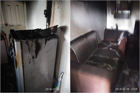 Fluctuating voltage causes fire in B'luru flat, causes extensive electrical damage