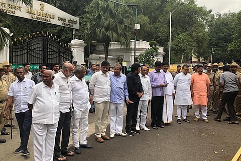 Rebel Karnataka MLAs reach Mumbai in private flight belonging to BJP MP's company