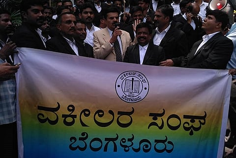 Advocates in Karnataka abstain from court work protesting over Justice Jayant Patel's transfer