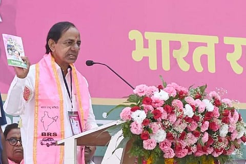 KCR at BRS meet in Nanded, Maharashtra
