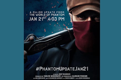 Kichcha Sudeep on the poster of Phantom