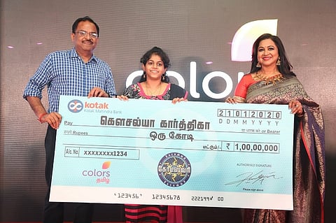 TN woman with speech impairment wins Rs 1 crore jackpot on reality show ‘Kodeeswari’