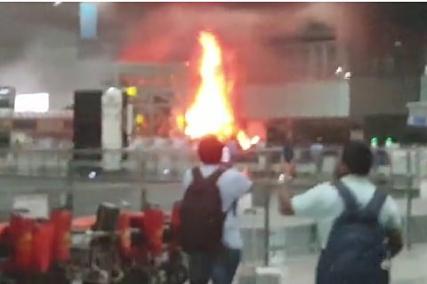 Fire at the Kolkata airport