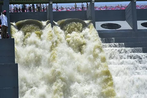 Kondapochamma reservoir under Kaleshwaram project inaugurated in Telangana