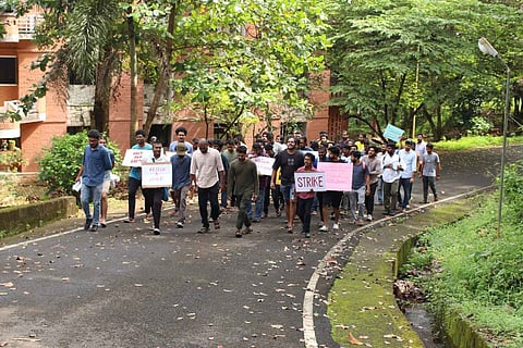 KR Narayanan Institute strike