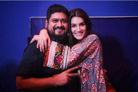 Director Om Raut and actor Kriti Sanon