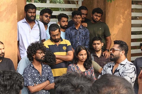 KRNNIVSA students with Aashiq Abu