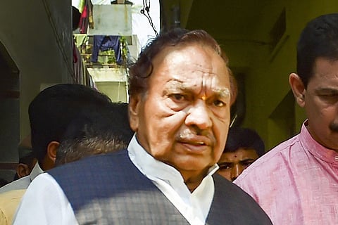 KS Eshwarappa resigns as Karnataka Minister