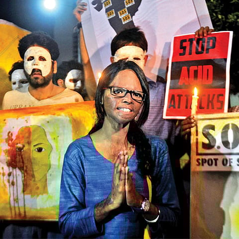 Actor Mammootty's healing touch for acid attack survivor Laxmi