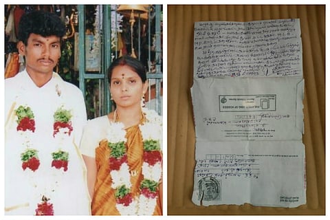 படுகொலை செய்யப்பட்ட சங்கரின் தந்தை வேலுச்சாமிக்கு வந்த மிரட்டல் கடிதம்