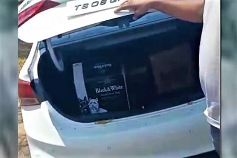 32 bottles of liquor seized from car in Hyderabad amid lockdown, three booked