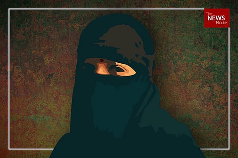 Woman wearing a burqqa