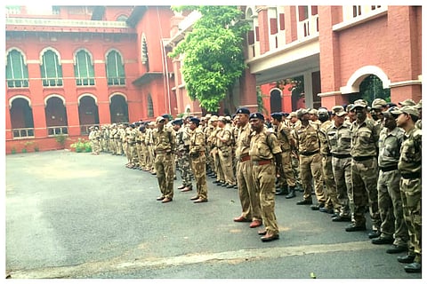 In pictures: CISF personnel arrive to protect Madras High Court premises