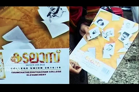 ABVP protesters burn college magazine copies at Kerala college, SFI protests