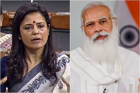 MP Mahua Moitra and PM Narendra Modi
