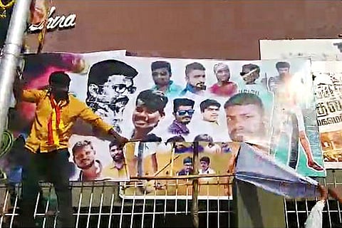 Fight outside ‘Mersal’ in B’luru: Pro-Kannada outfit calls for ban on Tamil movies