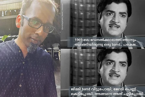 Mallikarjun and a meme he made