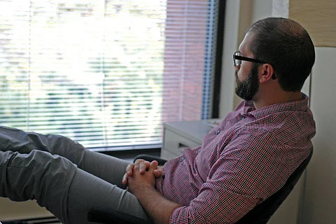 Man sitting in therapy