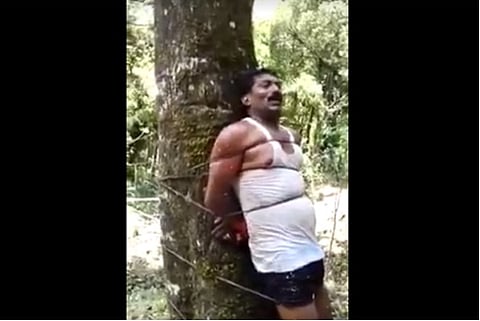 Video: Wayanad locals play cop, capture and punish man selling contraband items to children