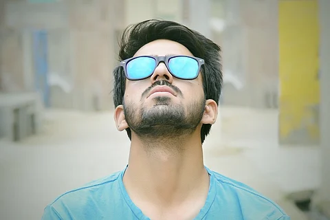 Man wearing sunglasses
