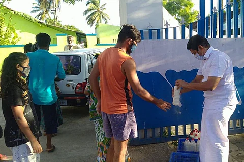 Chitoor free milk distribution