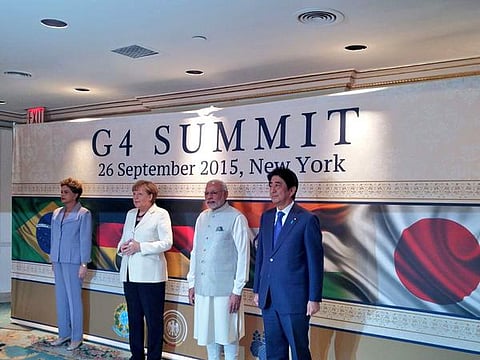 PM at the G4 summit in New York