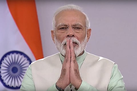 PM Modi urges citizens to switch off lights, light lamp for 9 mins at 9 pm on April 5