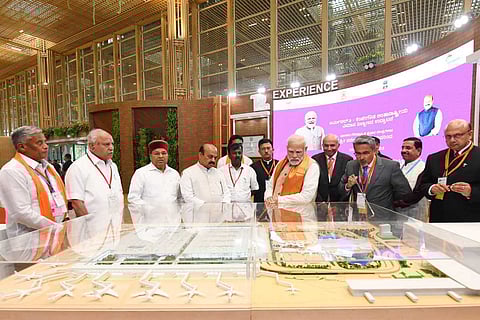 PM Modi at the inauguration of Bengaluru airport’s Terminal 2