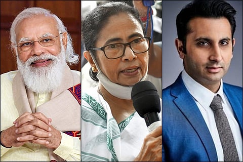 Narendra Modi, Mamata Banerjee and Adar Poonawalla