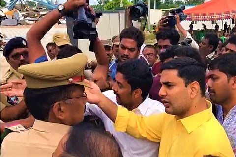 Chandrababu Naidu and Nara Lokesh placed under house arrest amid protests in Andhra