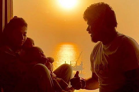 Nayanthara, Vignesh Shivan with their twins