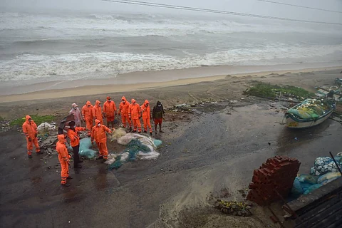 NDRF personnel at work in Mamallapuram
