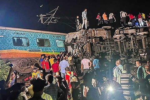 Rescue operations underway at Odisha train accident site