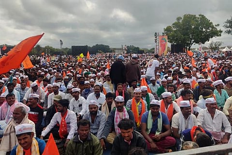 Protests seeking reservations for Panchamasalis