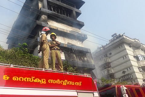 After over 3 hours, fire in Paragon footwear godown in Kochi put out