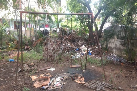This Vijayawada mini park is in a dilapidated state, but officials say that they are not aware