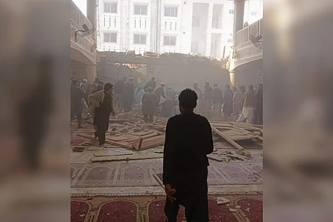 A room from the mosque where the bomb blast happened