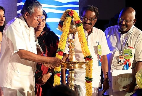 Nothing wrong in lighting lamps at govt events, says Kerala CM